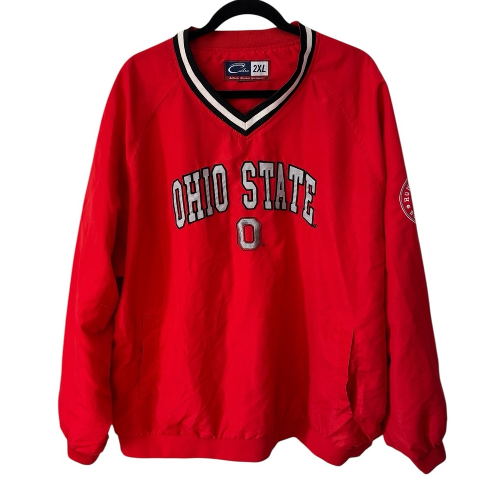 Ohio State Red Windbreaker Pullover